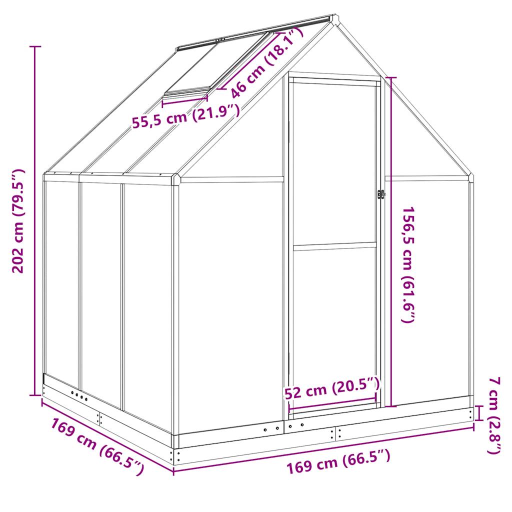 Tuinkas Met Basisframe Aluminium