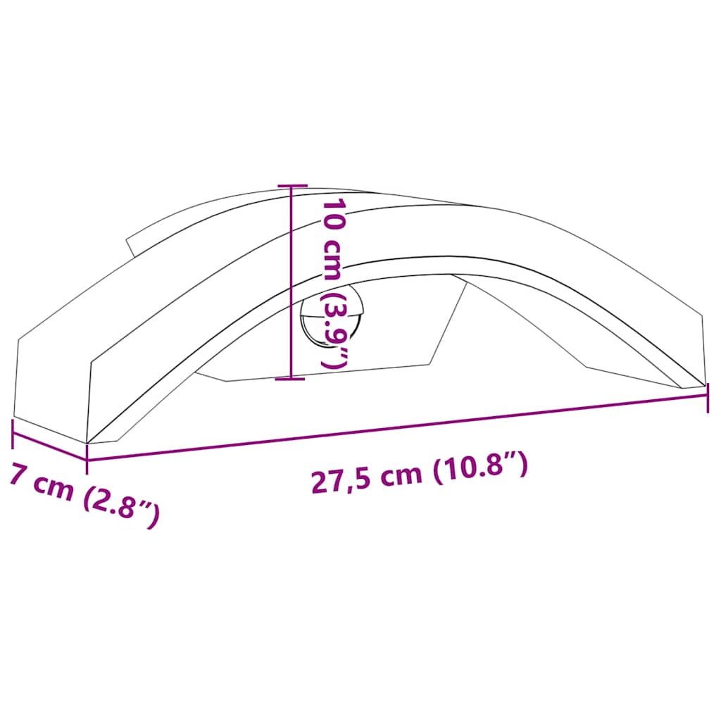 Buitenwandlamp Led Met Sensors Gegoten Aluminium