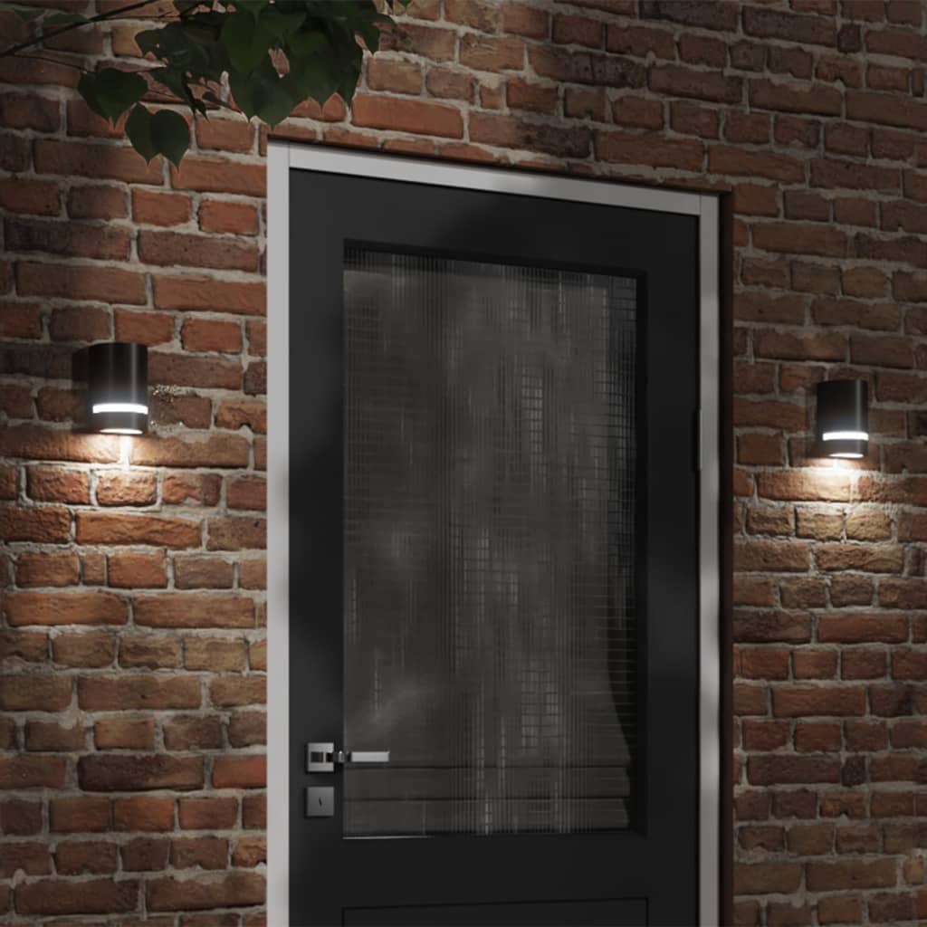 Buitenwandlampen 35 W Halfrond Zwart