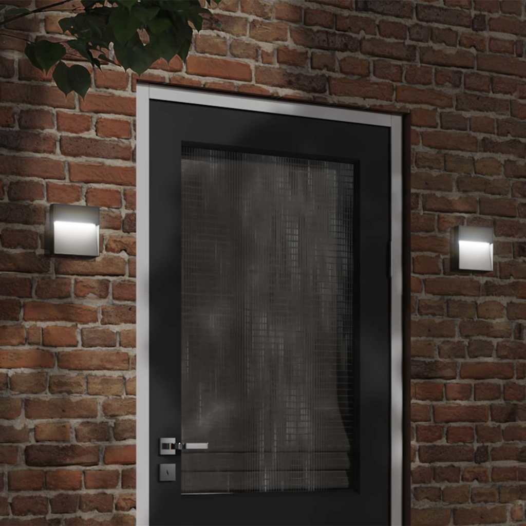 Led-Buitenwandlampen 3 W Zwart