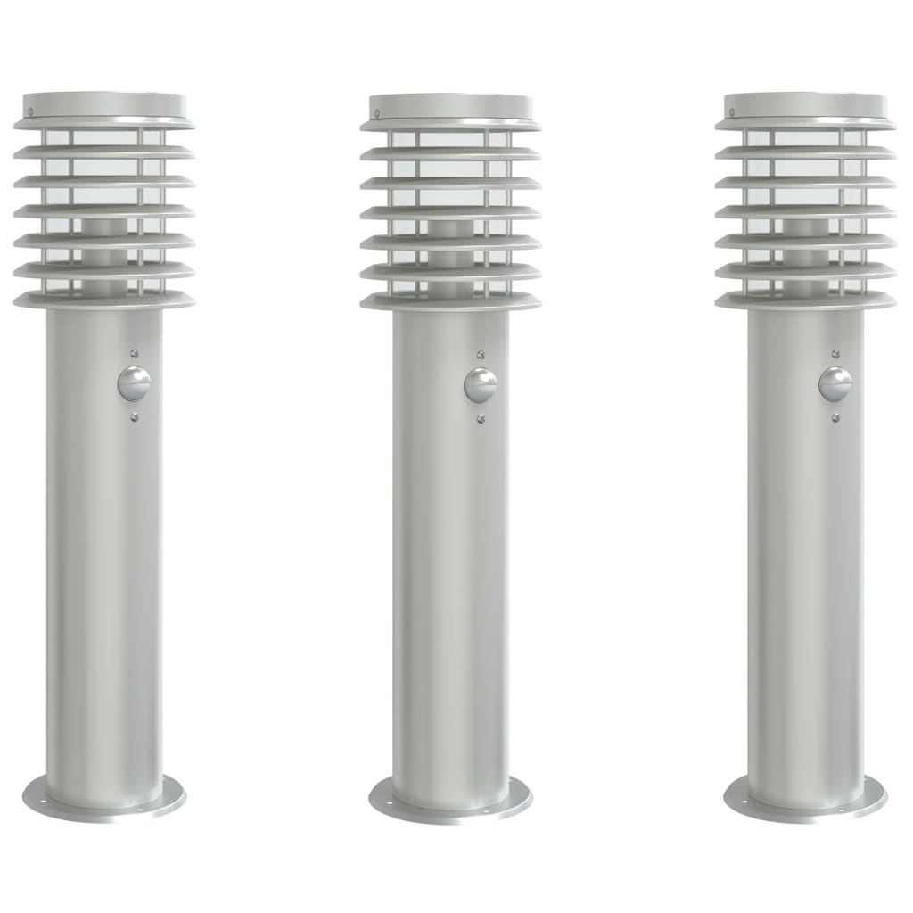Buitenvloerlampen Met Sensors 60 Cm Roestvrijstaal
