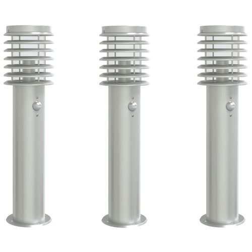 Buitenvloerlampen Met Sensors 60 Cm Roestvrijstaal