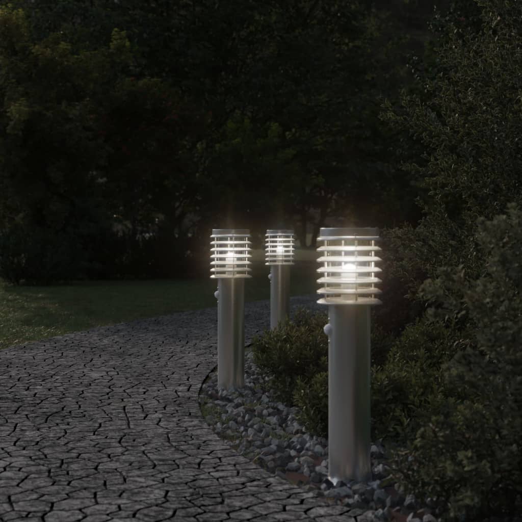 Buitenvloerlampen Met Sensors 60 Cm Roestvrijstaal