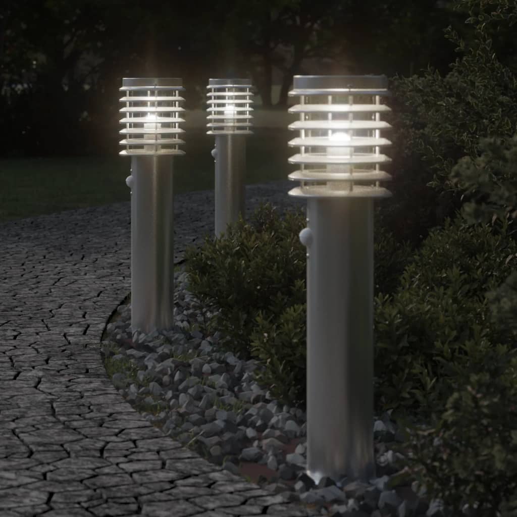 Buitenvloerlampen Met Sensors 60 Cm Roestvrijstaal
