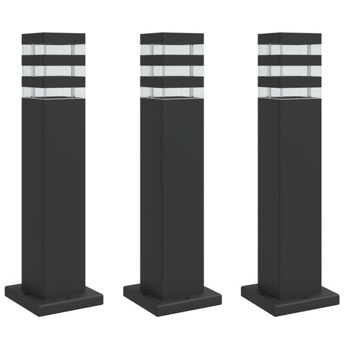 Buitenvloerlampen Aluminium Zwart