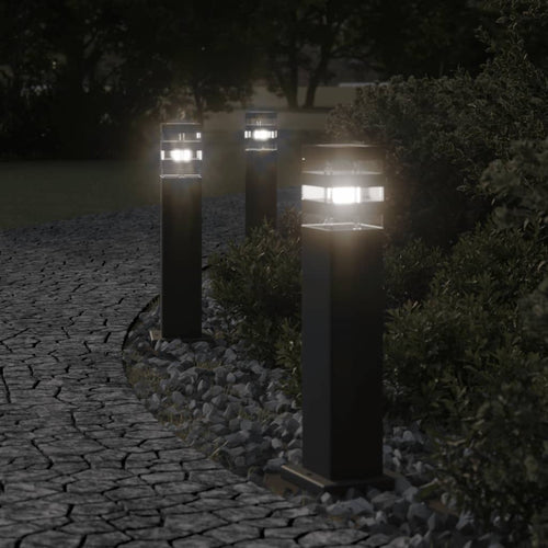 Buitenvloerlampen Aluminium Zwart