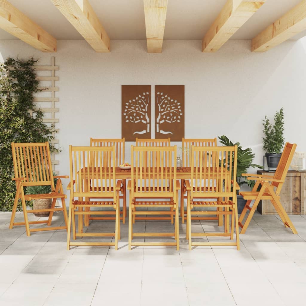 7-Delige Tuinset 180X90X75 Cm Massief Acaciahout