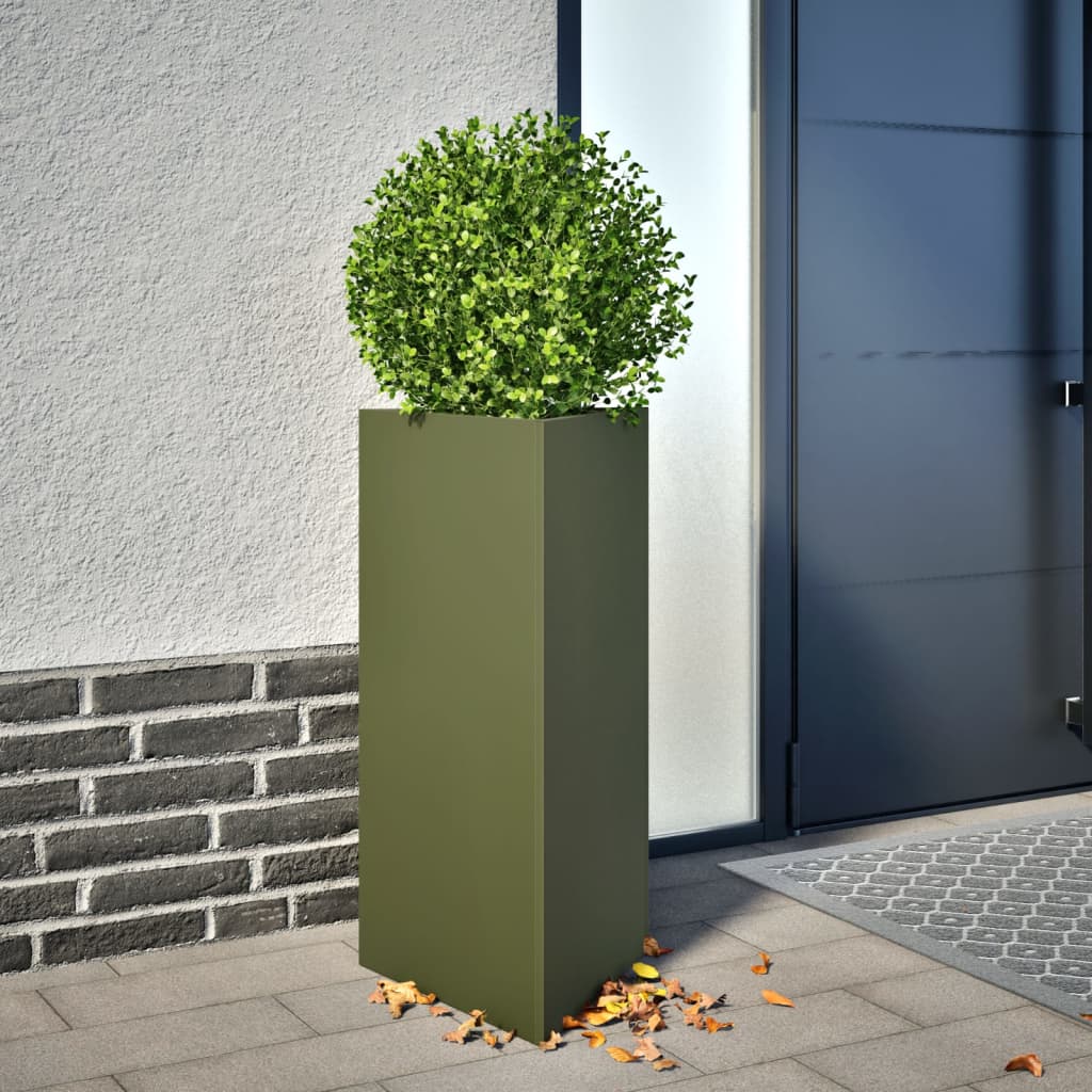 Plantenbakken Driehoek Staal Zwart