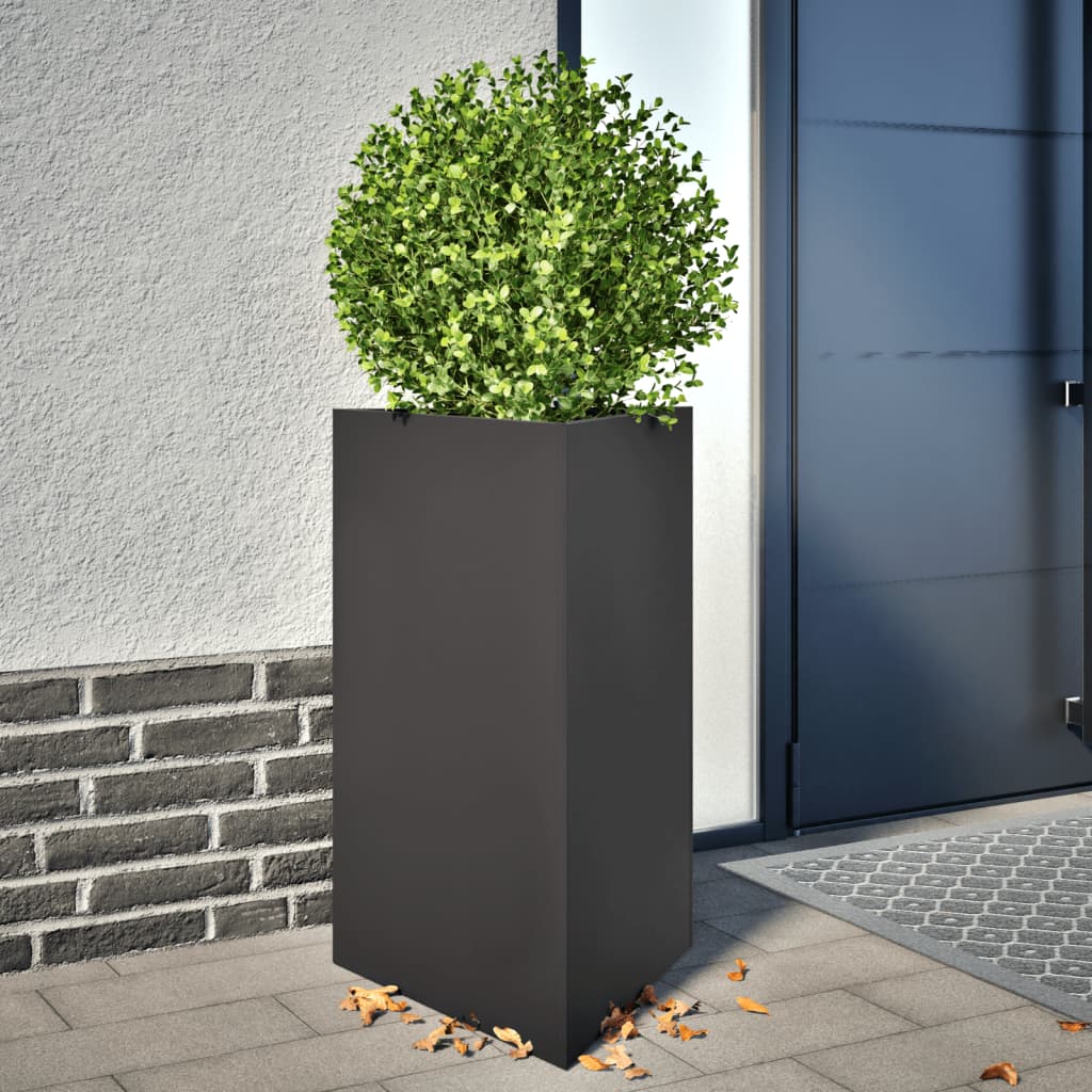 Plantenbakken Driehoek Staal Zwart