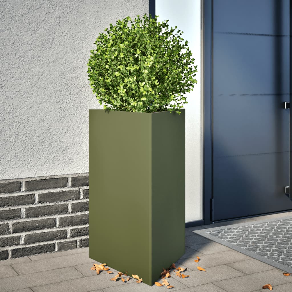 Plantenbakken Driehoek Staal Zwart