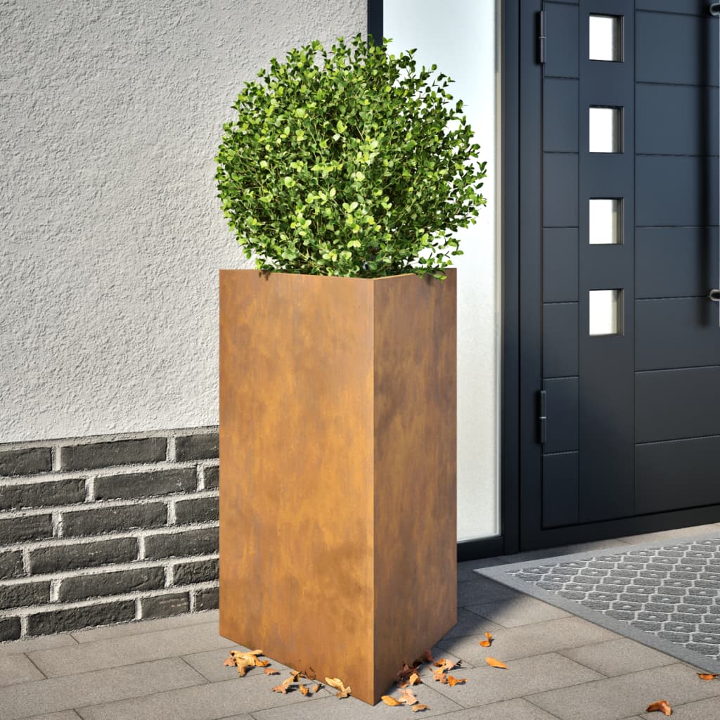 Plantenbakken Driehoek Staal Zwart