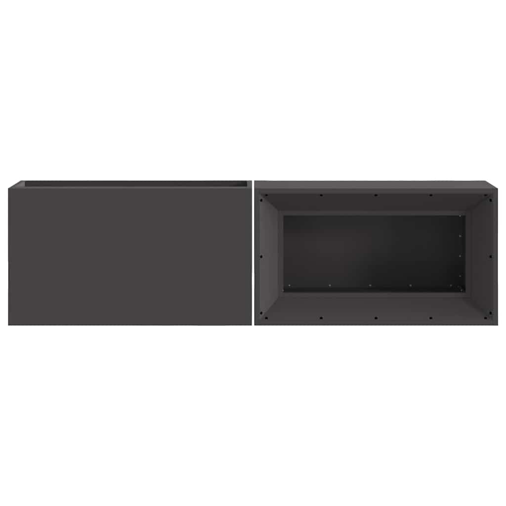 Vuurkom Zwart 160 X 45 X 35 Cm Weervast Staal