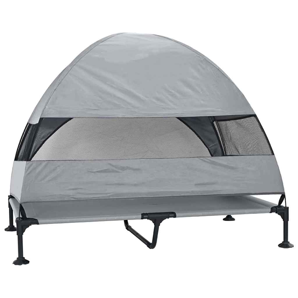 Verhoogd Hondenbed 127 X 81 X 108 Cm Stof En Staal