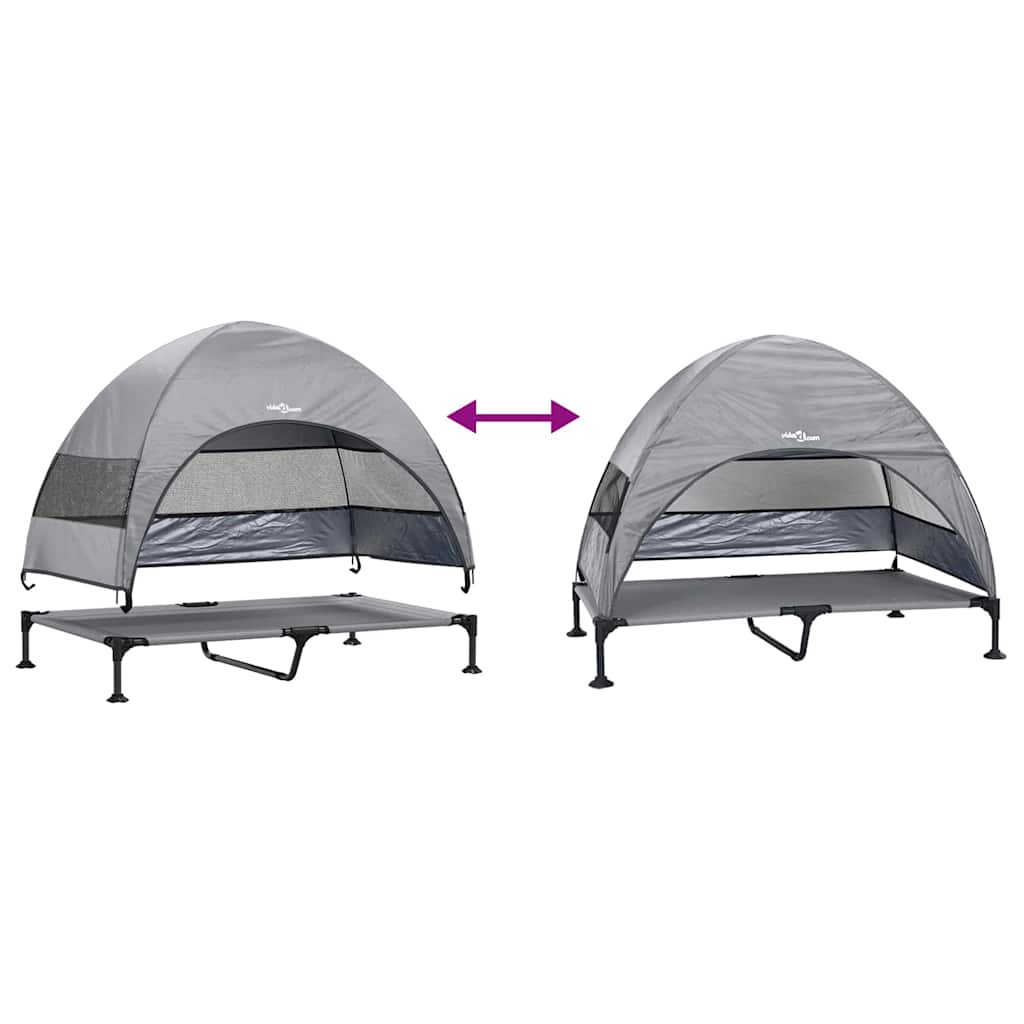 Verhoogd Hondenbed 127 X 81 X 108 Cm Stof En Staal