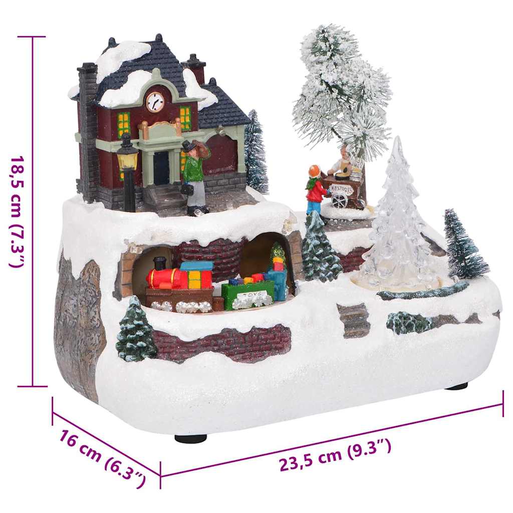 Kerst Tafelopstelling Multikleur 23,5 X 16 X 18,5 Cm Kunststof