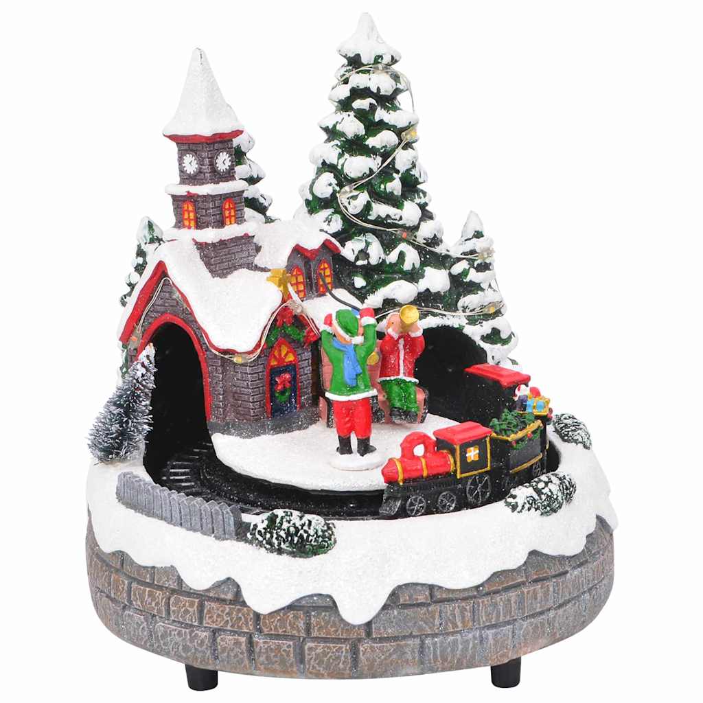 Kerst Tafelopstelling 16 X 16 X 19 Cm Kunststof Meerkleurig