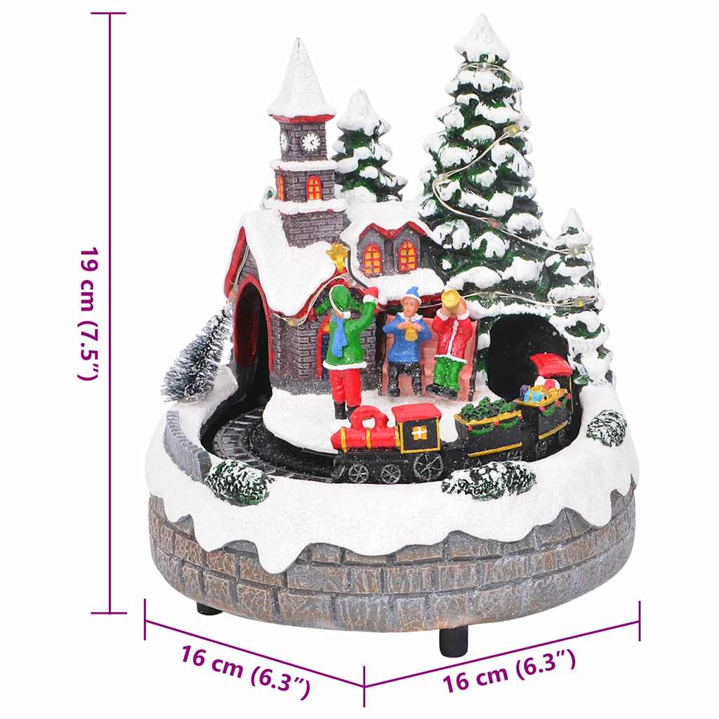Kerst Tafelopstelling 16 X 16 X 19 Cm Kunststof Meerkleurig