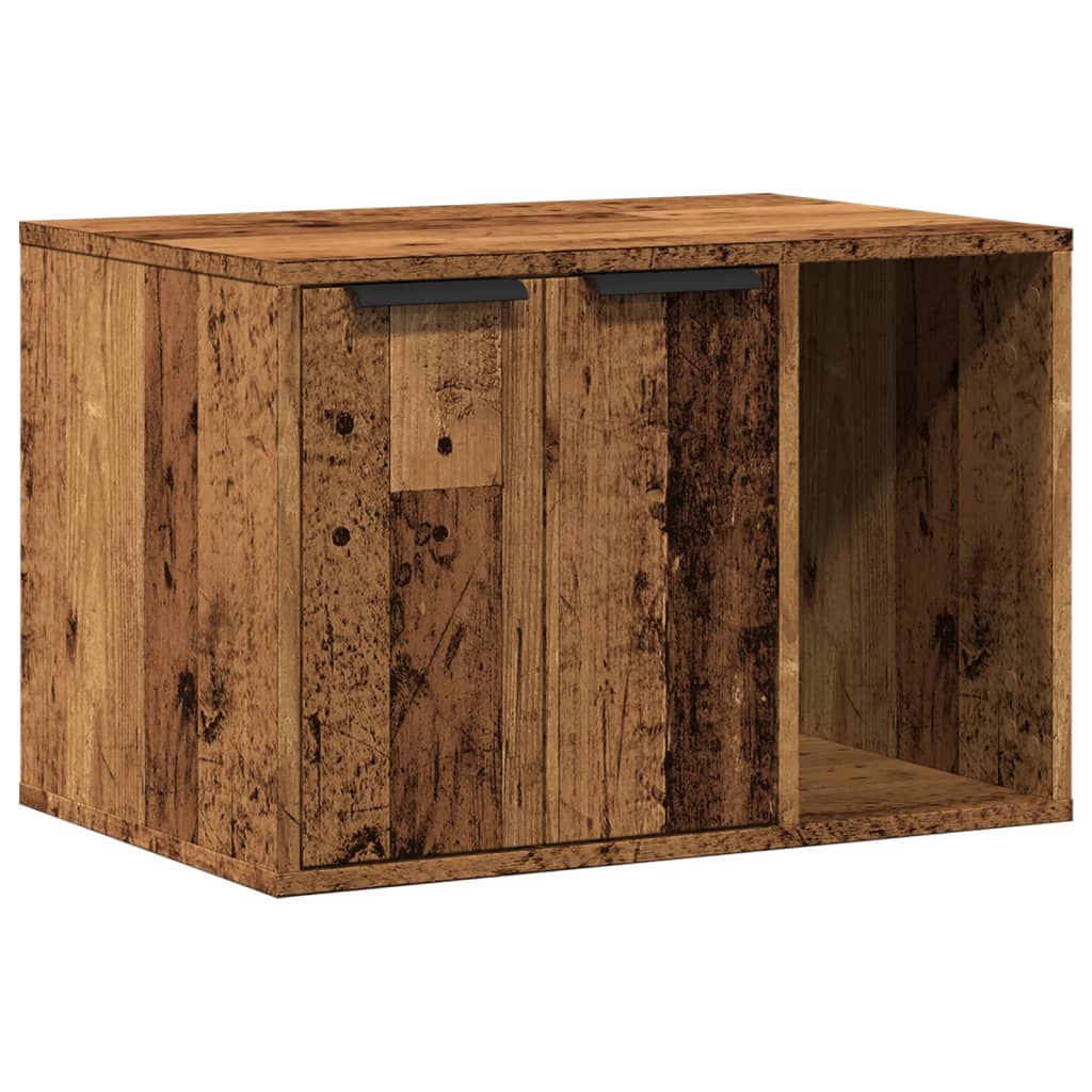 Kattenbakkast Bewerkt Hout Kleurig