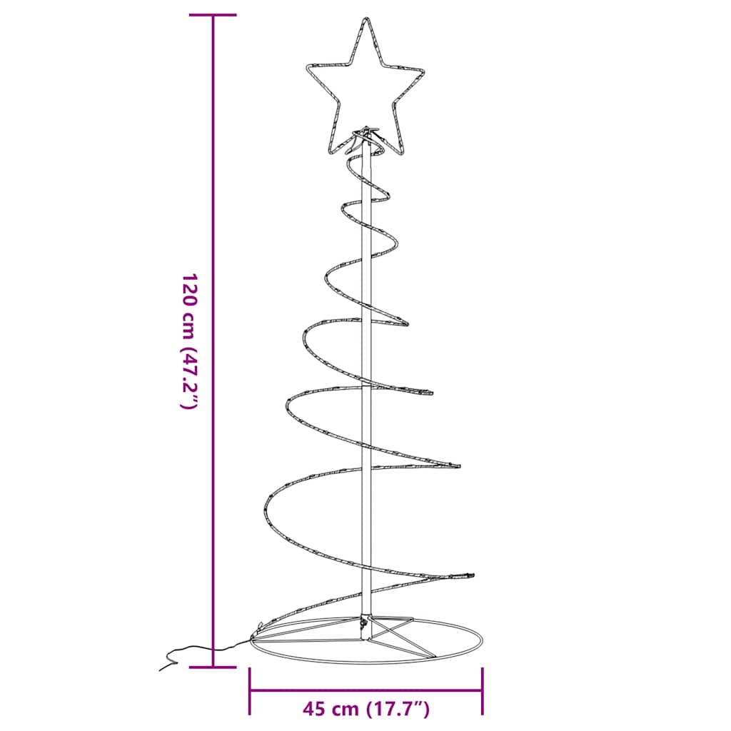Led-Kerstboom 80 Leds Warm Wit