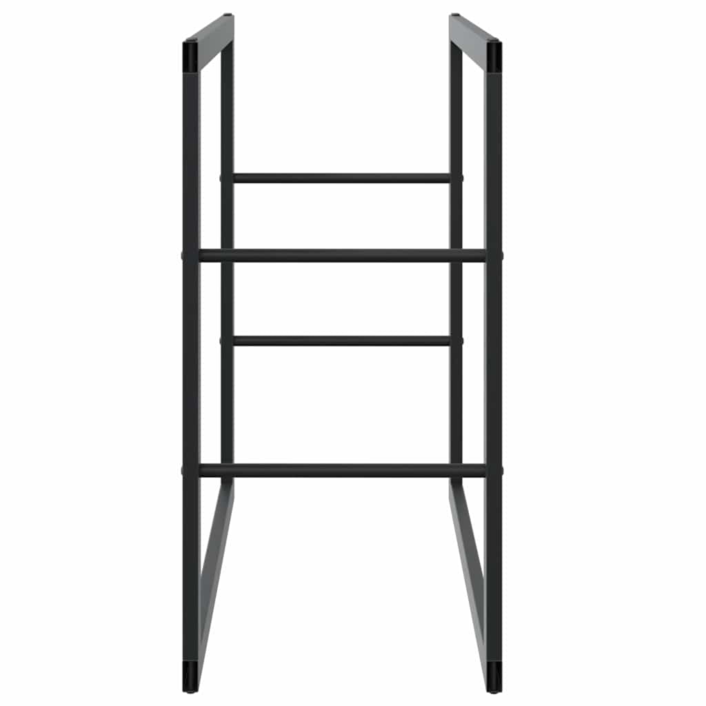 Haardhoutrek Staal Zwart