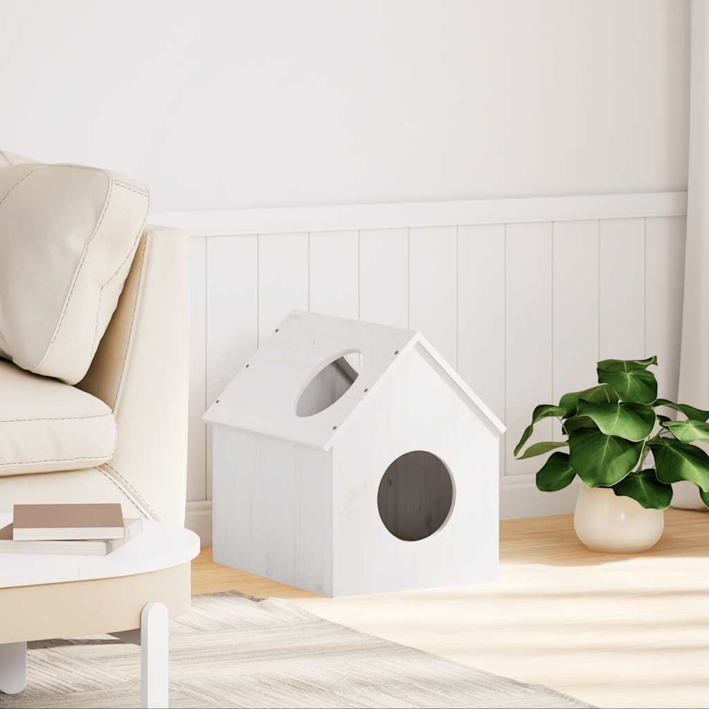 Kattenhuis 41X50X50 Cm Massief Grenenhout