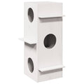 Kattenhuis 43X43X90 Cm Massief Grenenhout