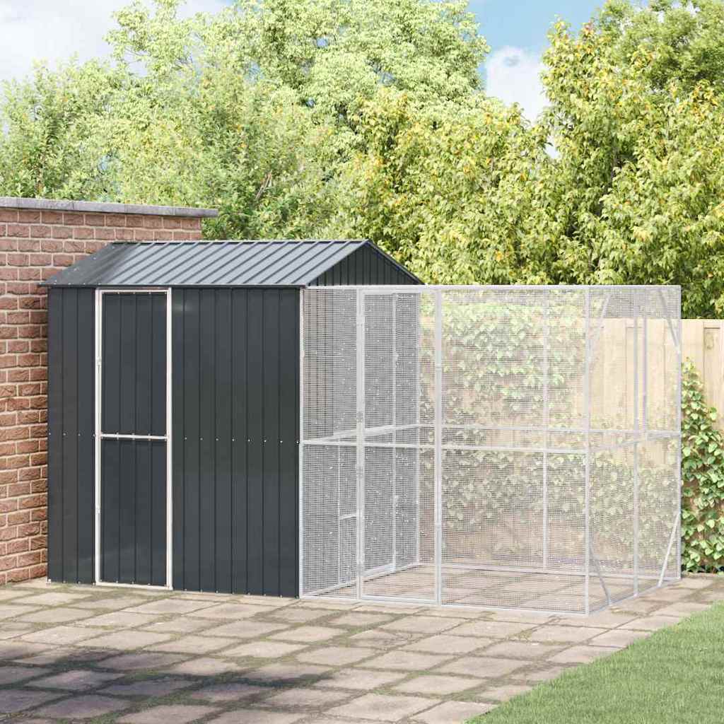 Vogelkooi Antraciet 619 X 111 X 142 Cm Gegalvaniseerd Staal
