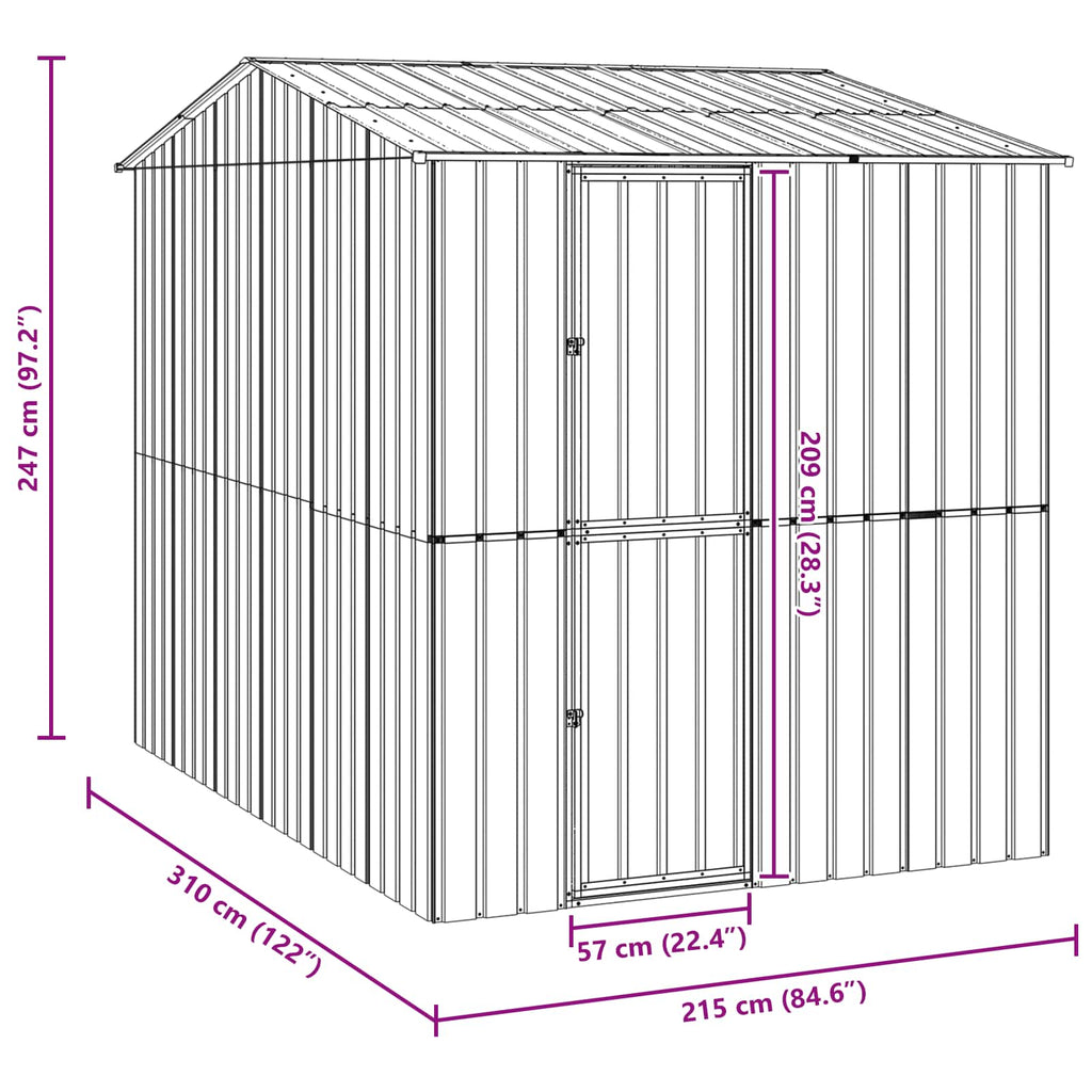 Vogelkooi Antraciet 215 X 310 X 247 Cm