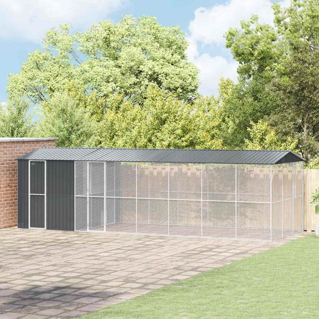 Vogelkooi Antraciet 422 X 103 X 142 Cm Gegalvaniseerd Staal