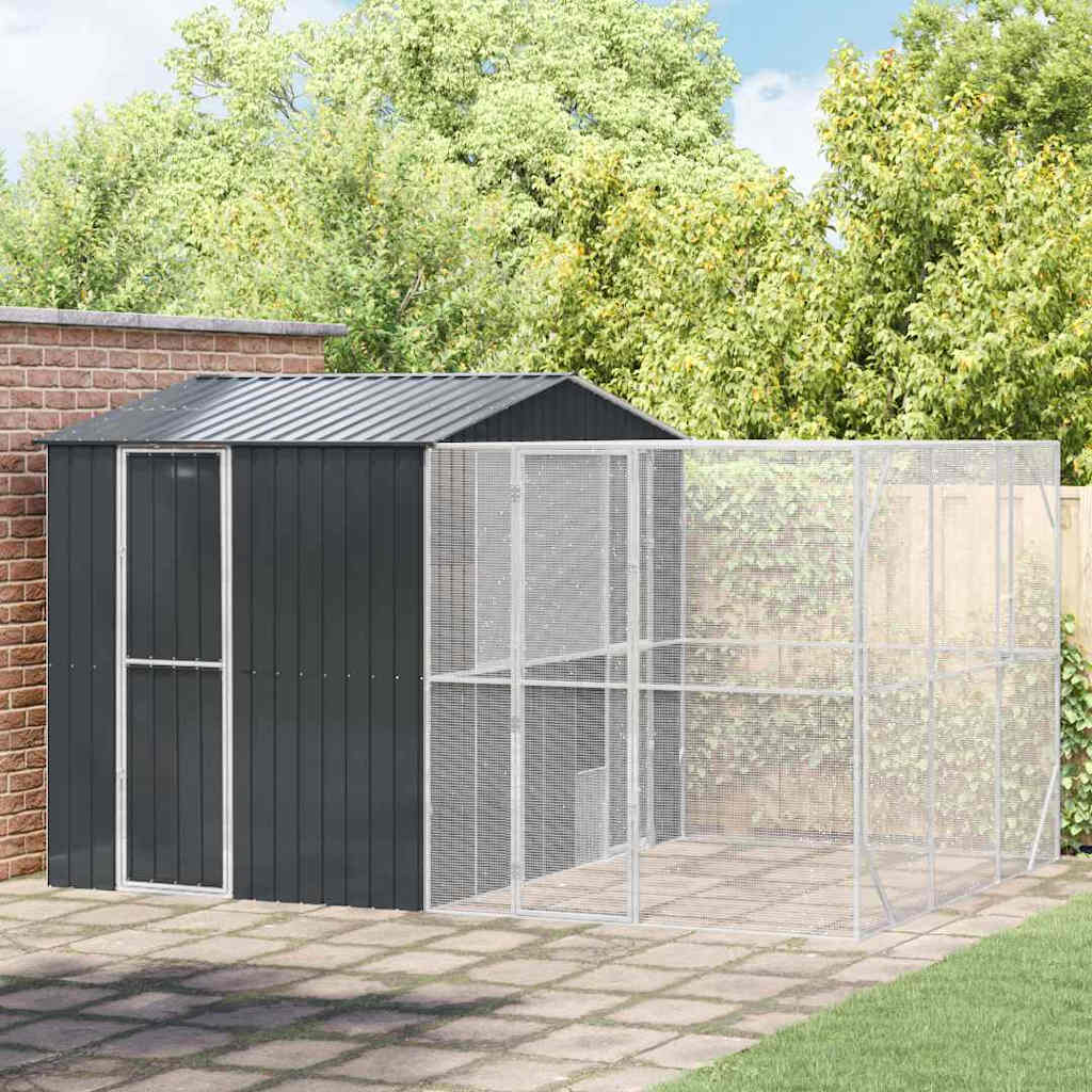 Vogelkooi Antraciet 619 X 111 X 142 Cm Gegalvaniseerd Staal