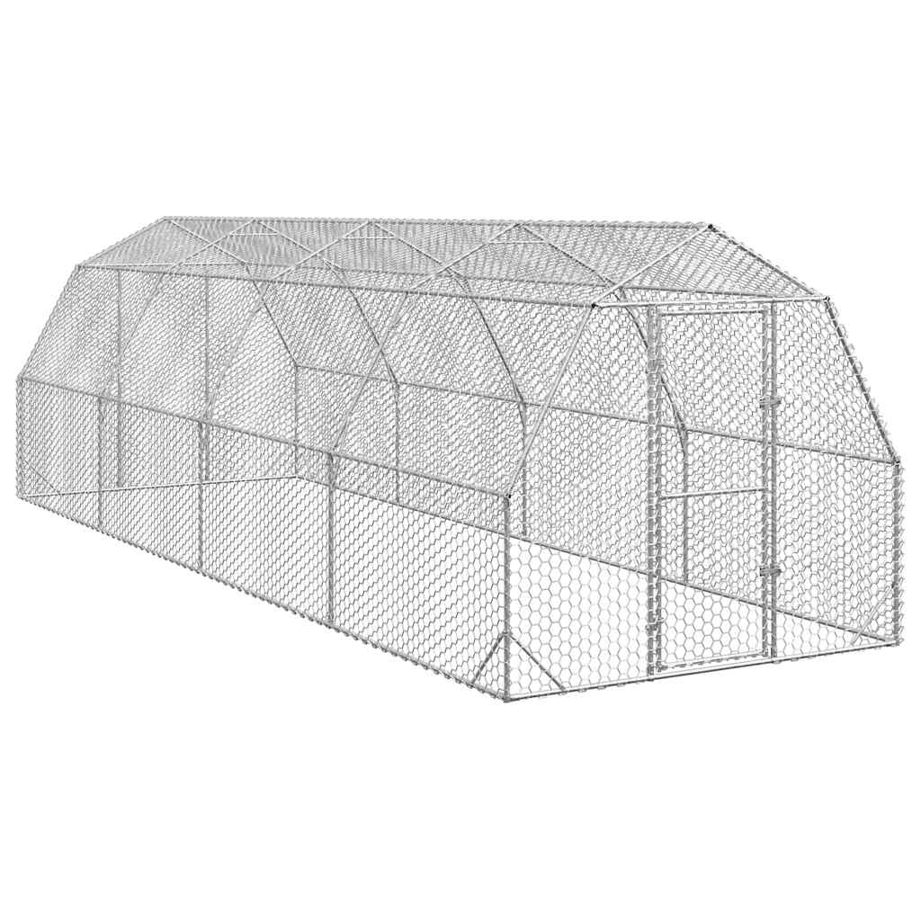 Kippenren Met Dak 2,5X2X2,25 M Gegalvaniseerd Staal