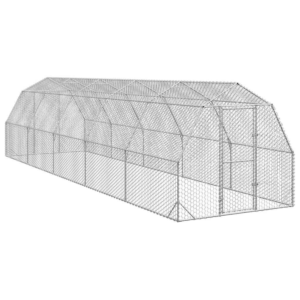 Kippenren Met Dak 2,5X2X2,25 M Gegalvaniseerd Staal