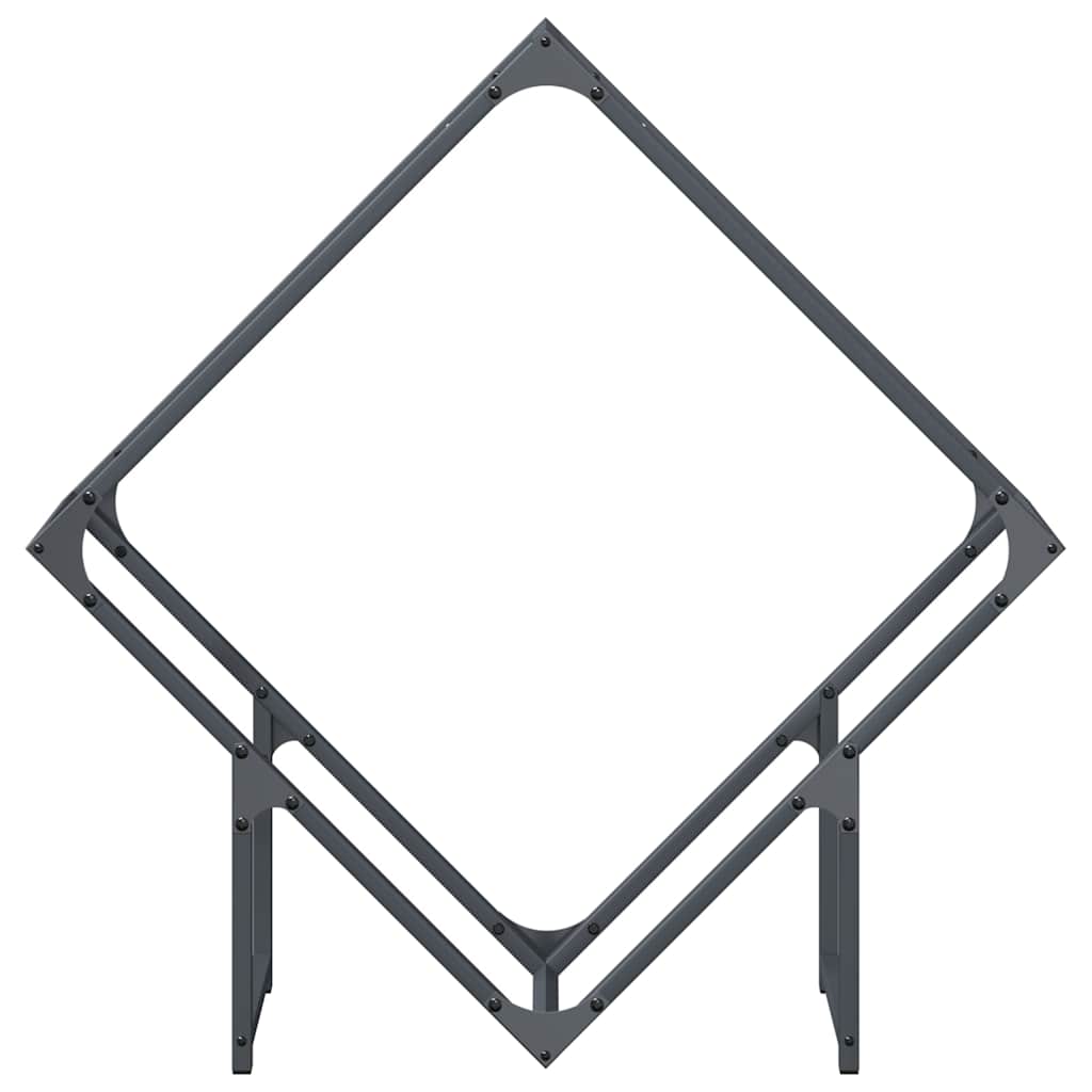 Brandhoutrek 80X25X80 Cm Koudgewalst Staal Antracietkleurig