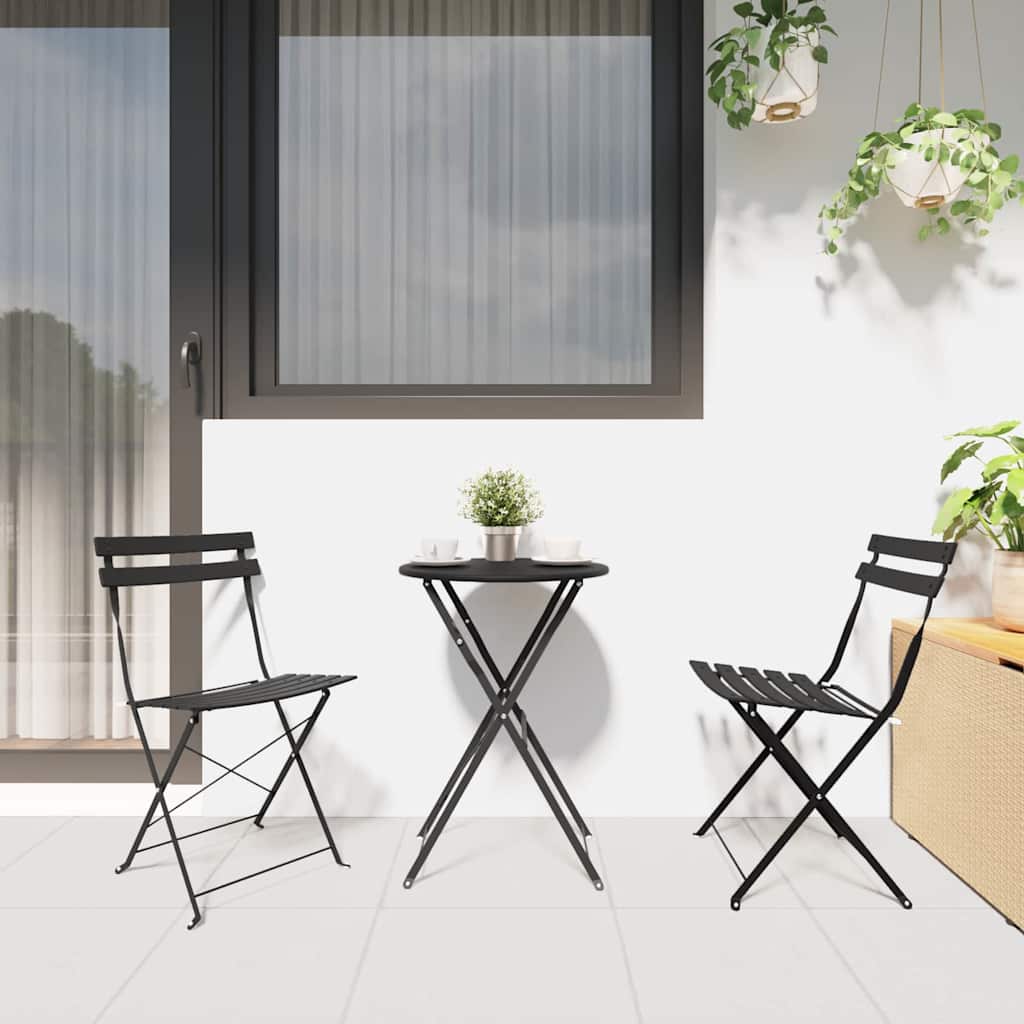 Tuin Opvouwbare Stoel 2 St Metaal