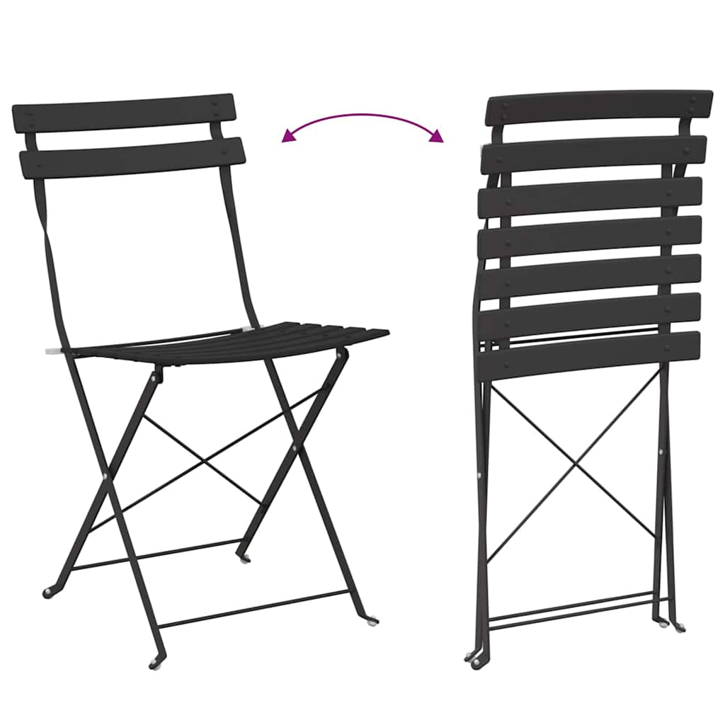 Tuin Opvouwbare Stoel 2 St Metaal