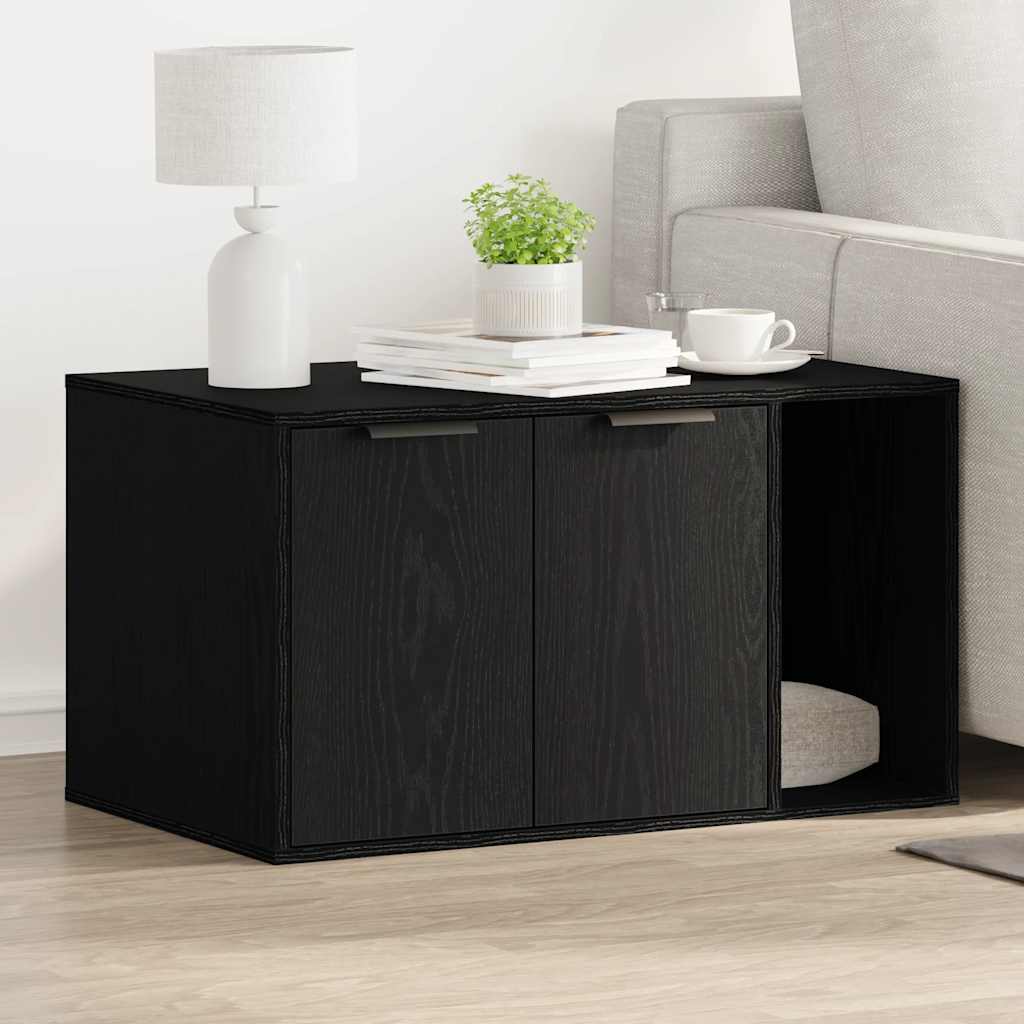 Kattenbakomheining Bewerkt Hout