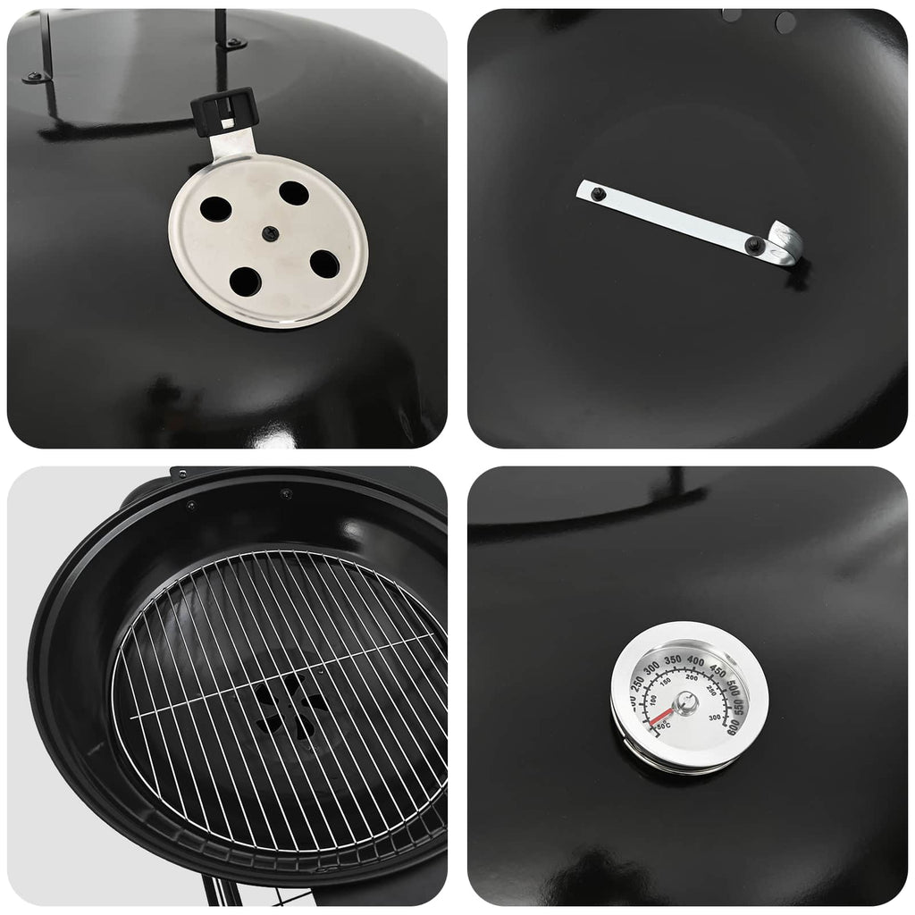Buiten Grill 91 X 71 X 107 Cm Metaal Zwart
