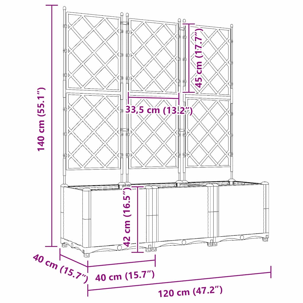 Tuin Bloempot 3 St Pp