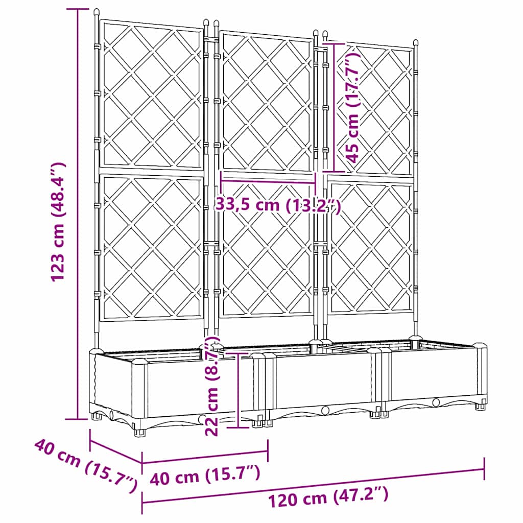 Tuin Bloempot 3 St Pp