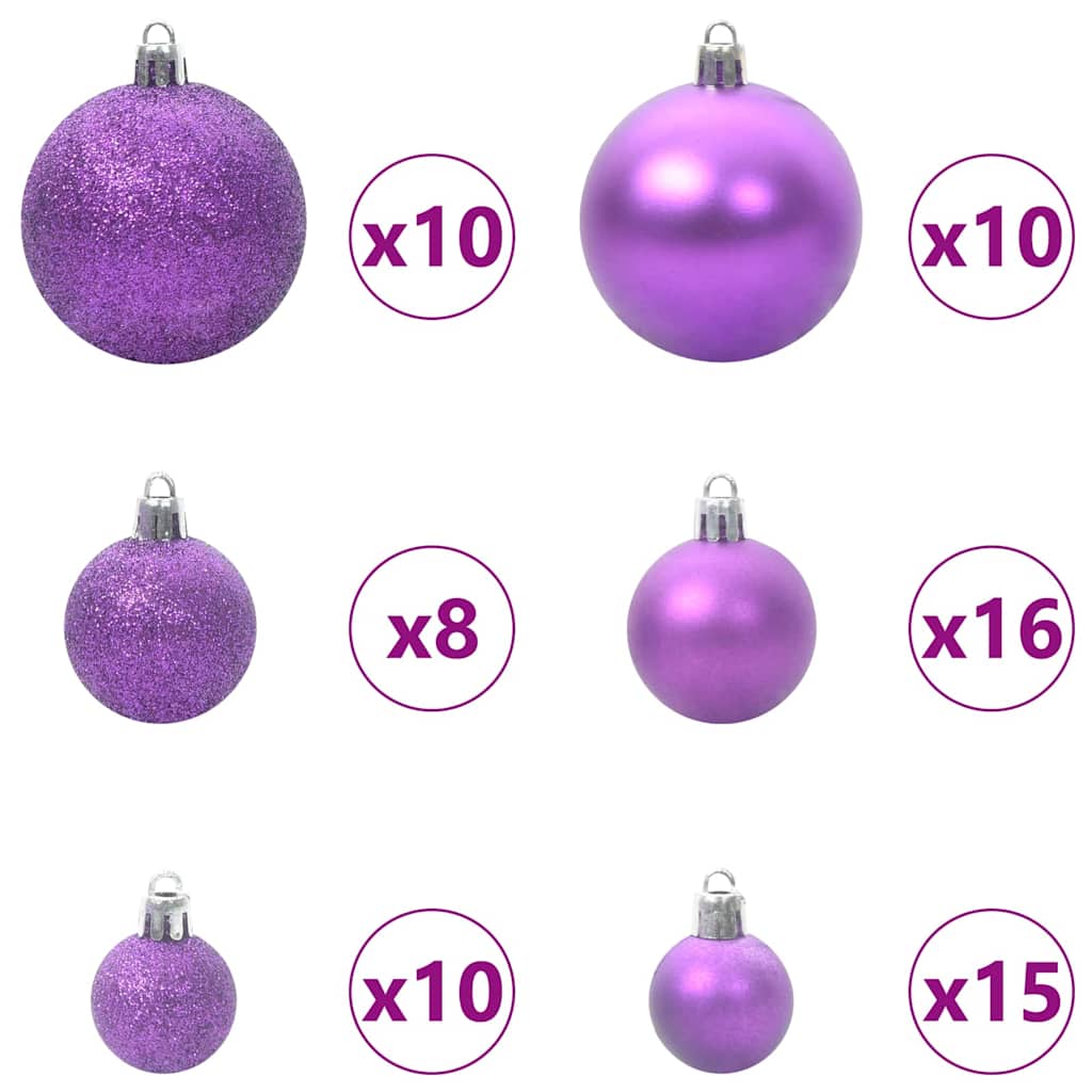 Kunstmatig Voorverlicht Kerstboom Met 300 Led Zwart 240 Cm Pvc Zwart
