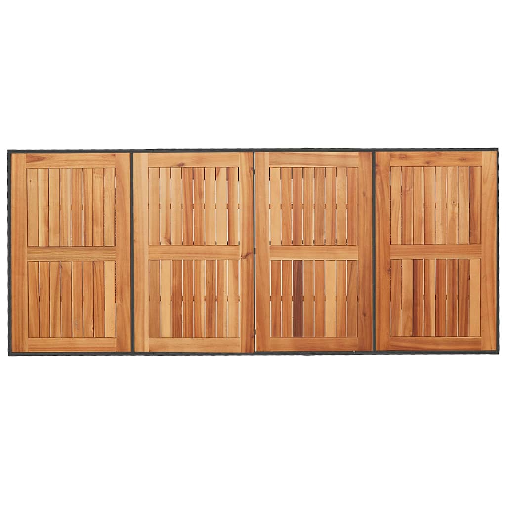 Tuin Eettafelset 7 St En Bruin Poly Rattan