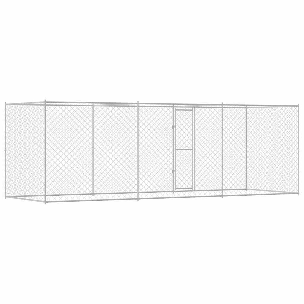 Hondenbench Zilver 600 X 200 X 200 Cm Gegalvaniseerd Staal