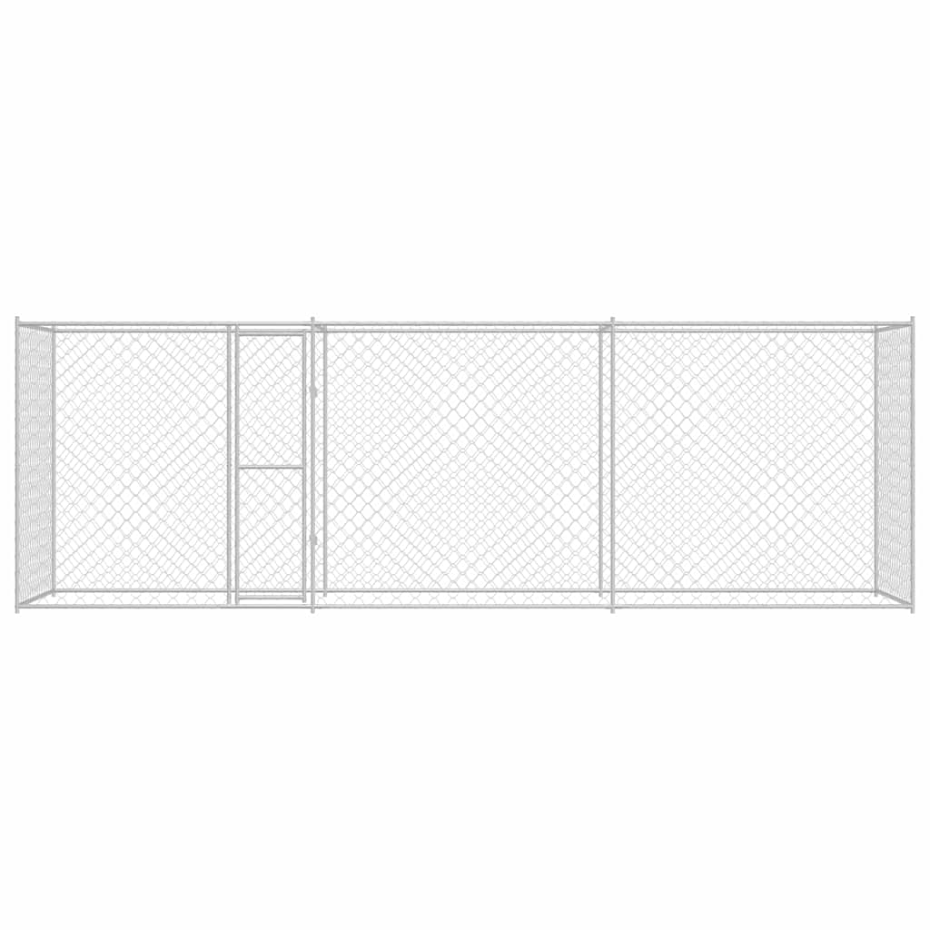 Hondenbench Zilver 600 X 200 X 200 Cm Gegalvaniseerd Staal