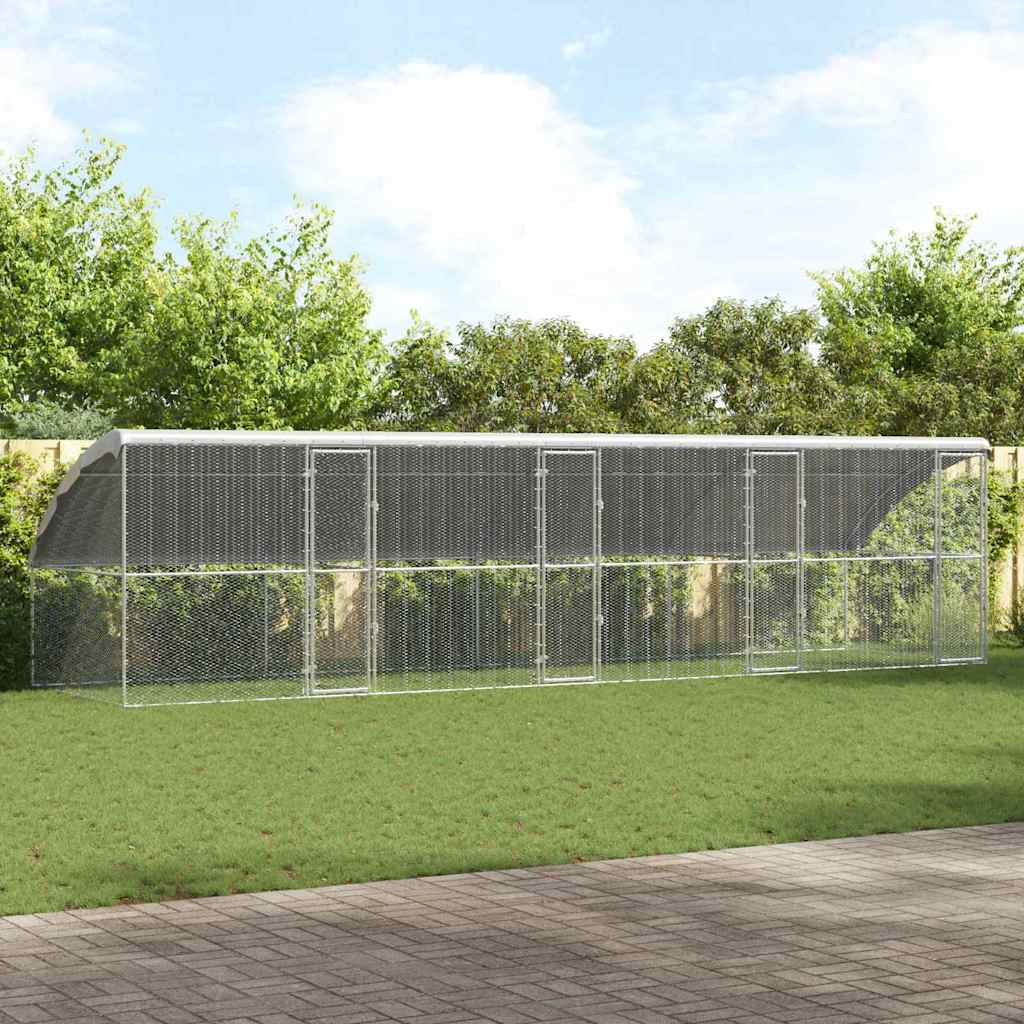 Kippenhok Zilver 2 X 2 X 2 M Gegalvaniseerd Staal