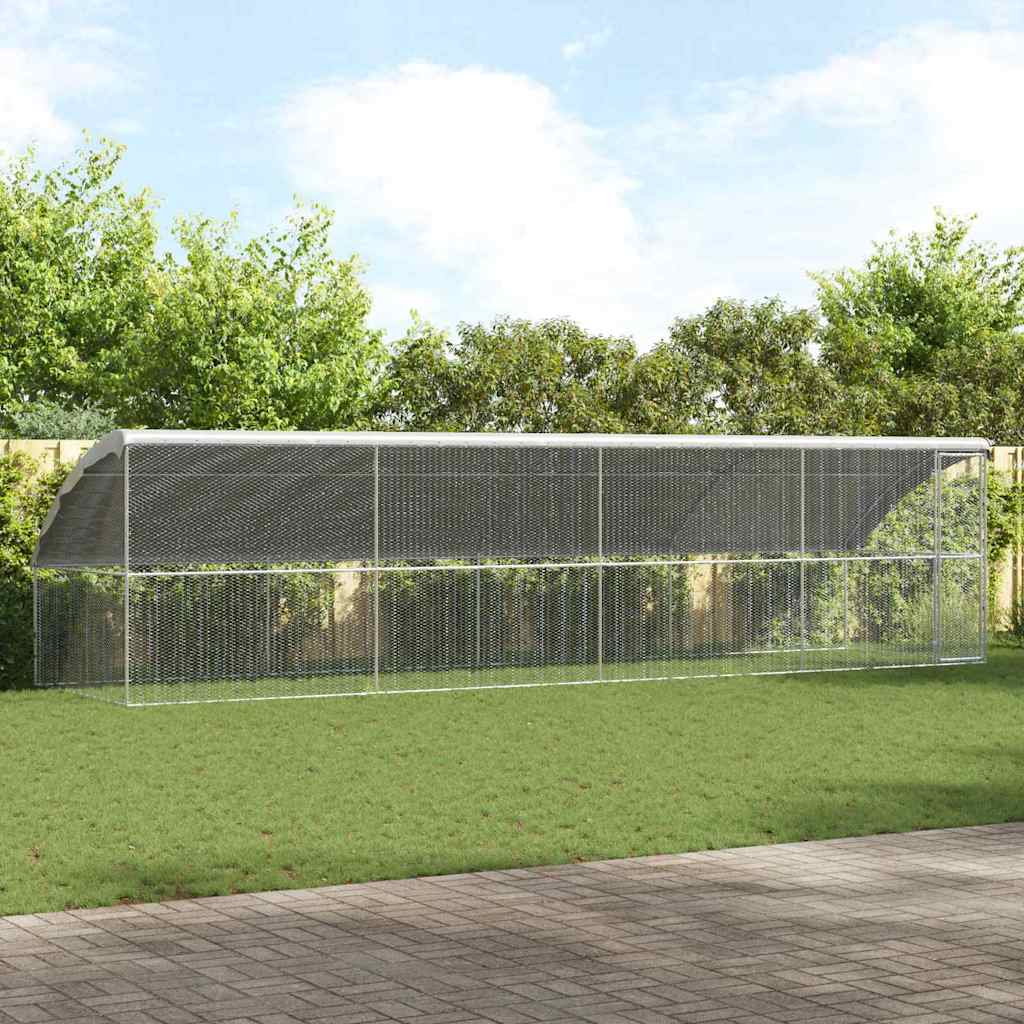 Kippenhok Zilver 2 X 2 X 2 M Gegalvaniseerd Staal