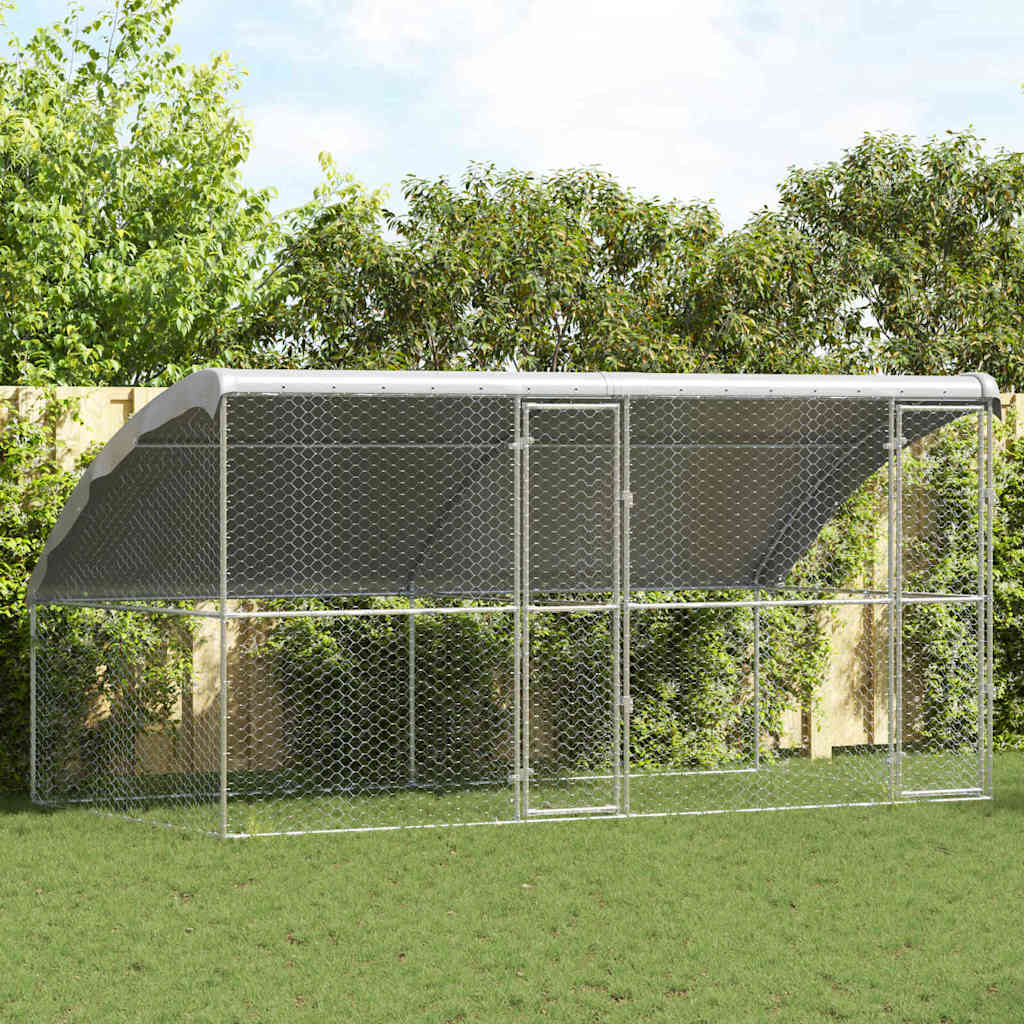 Hondenhok Zilver 2 X 2 X 2 M Gegalvaniseerd Staal