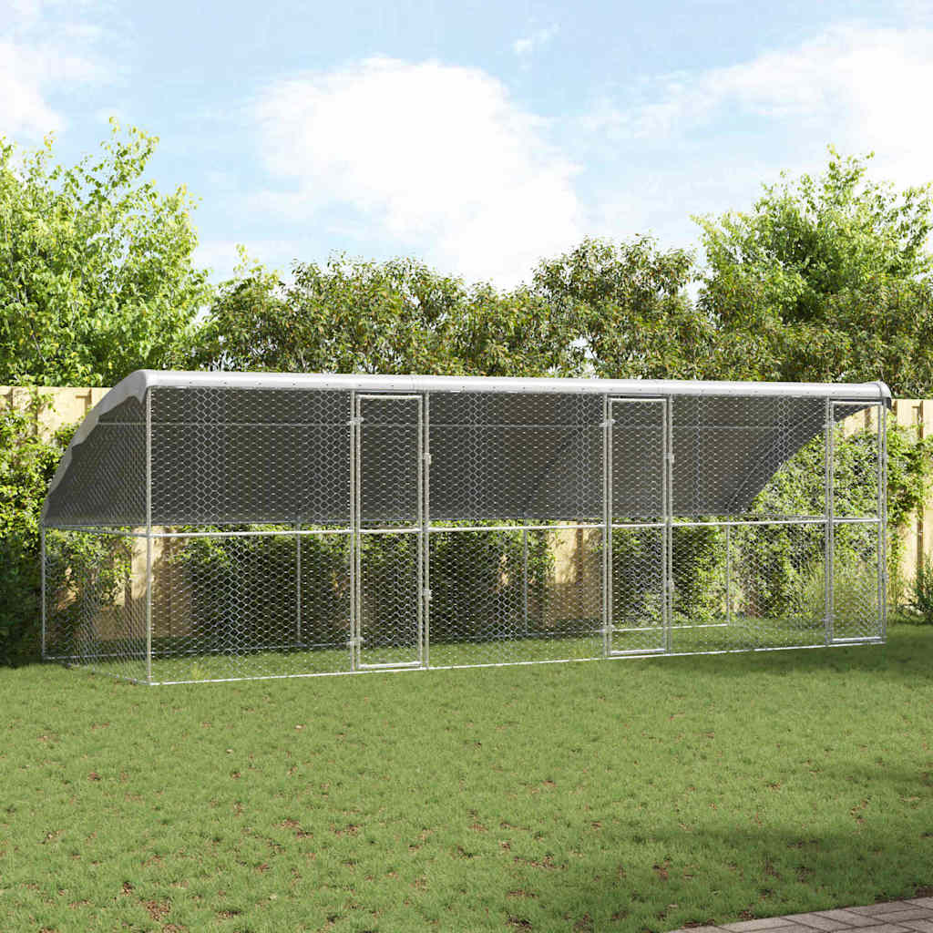 Hondenhok Zilver 2 X 2 X 2 M Gegalvaniseerd Staal