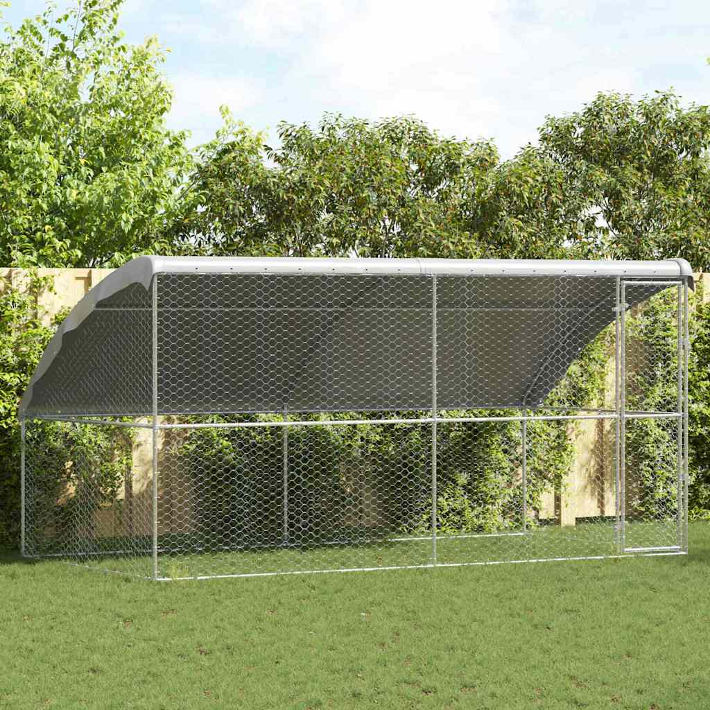 Hondenhok Zilver 2 X 2 X 2 M Gegalvaniseerd Staal