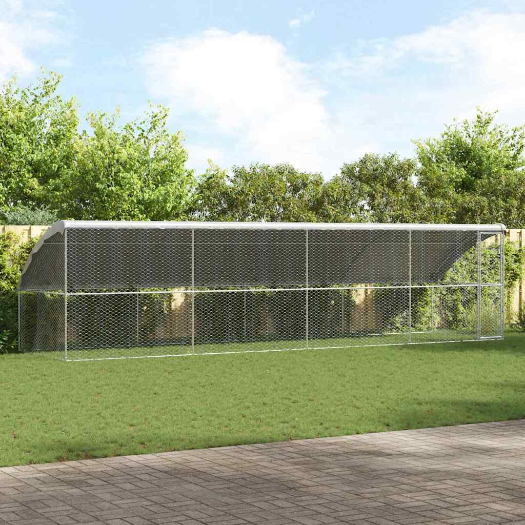 Hondenhok Zilver 2 X 2 X 2 M Gegalvaniseerd Staal
