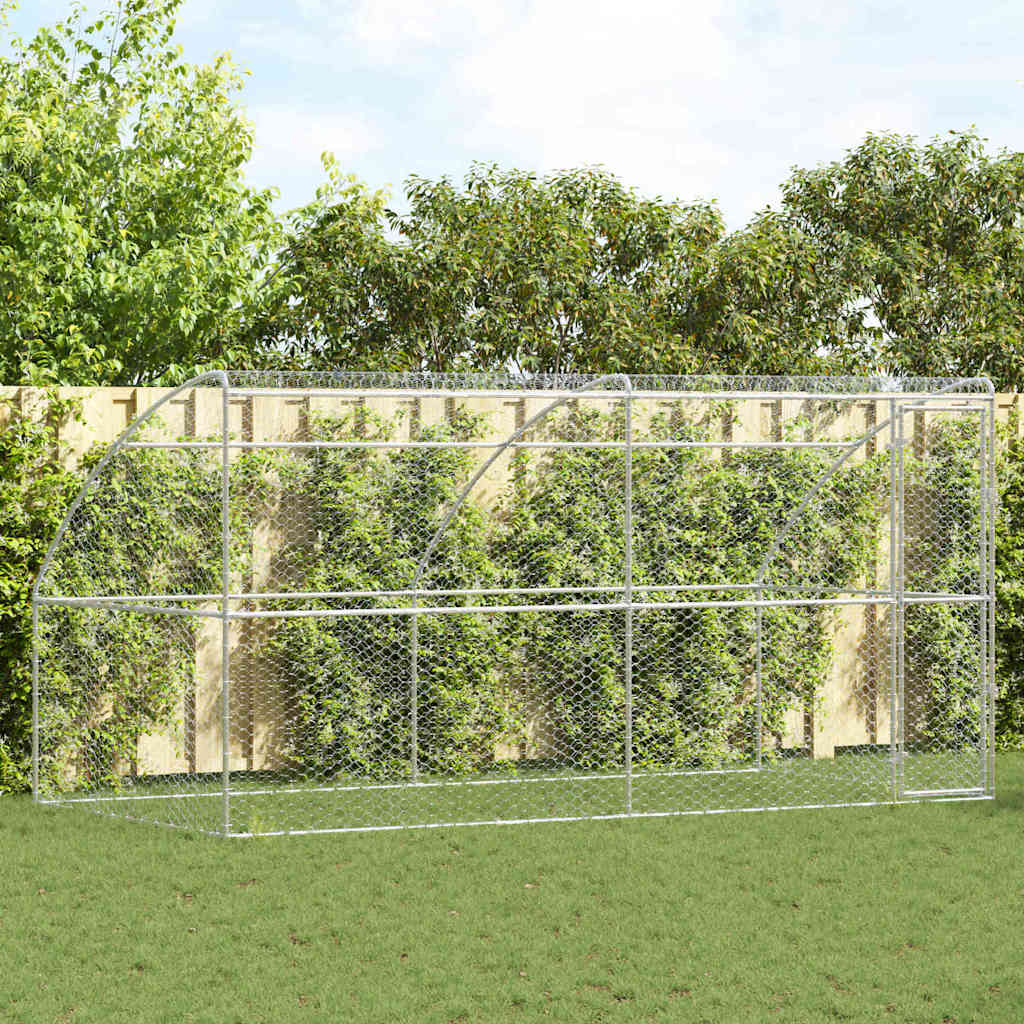 Hondenhok Zilver 2 X 2 X 2 M Verzinkt Staal